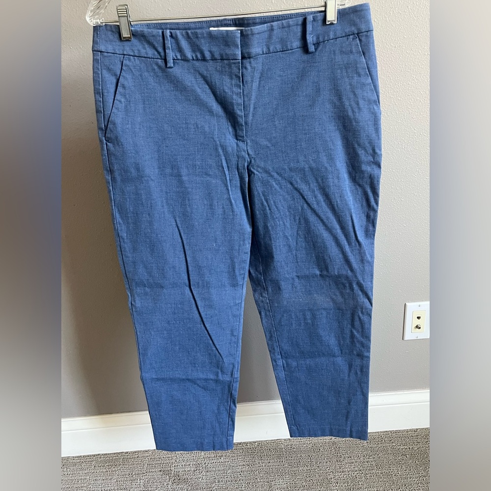 LOFT women’s sz 12 Rivera Slim Chinos in Denim Blue